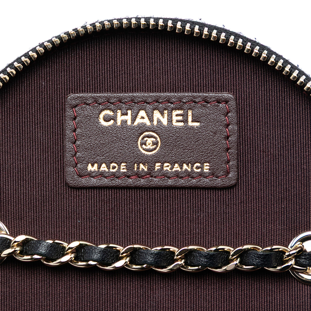 Chanel Matelassé Cuir d’agneau Chain et Charm Vanity