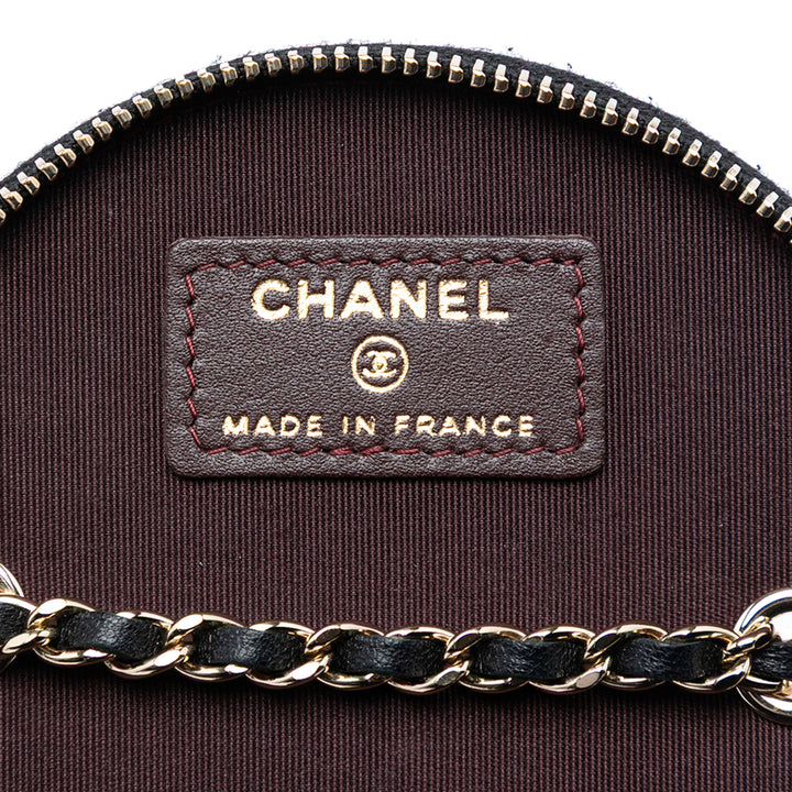 Chanel Matelassé Cuir d’agneau Chain et Charm Vanity