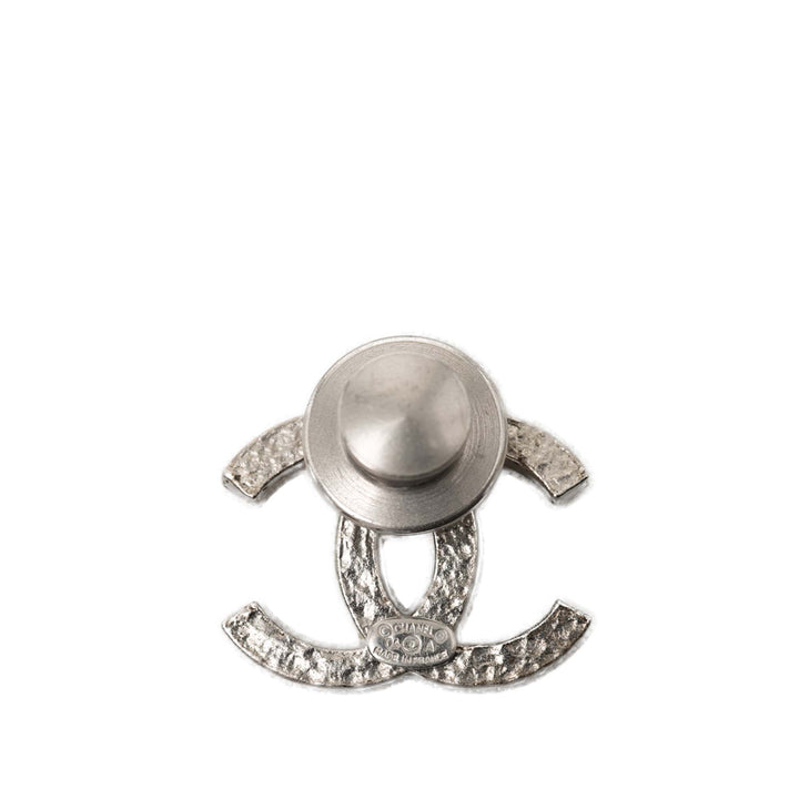 Chanel CC Brass et Strass Pin Broche