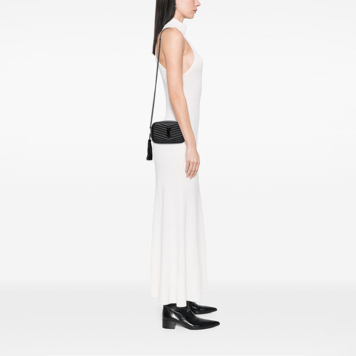 Saint Laurent Grain de Poudre Monochrome Lou Sac caméra Mini Monogram Noir