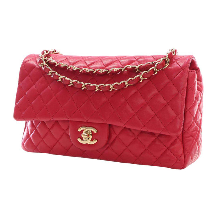 Chanel Medium Classic Cuir d’agneau Simple rabat
