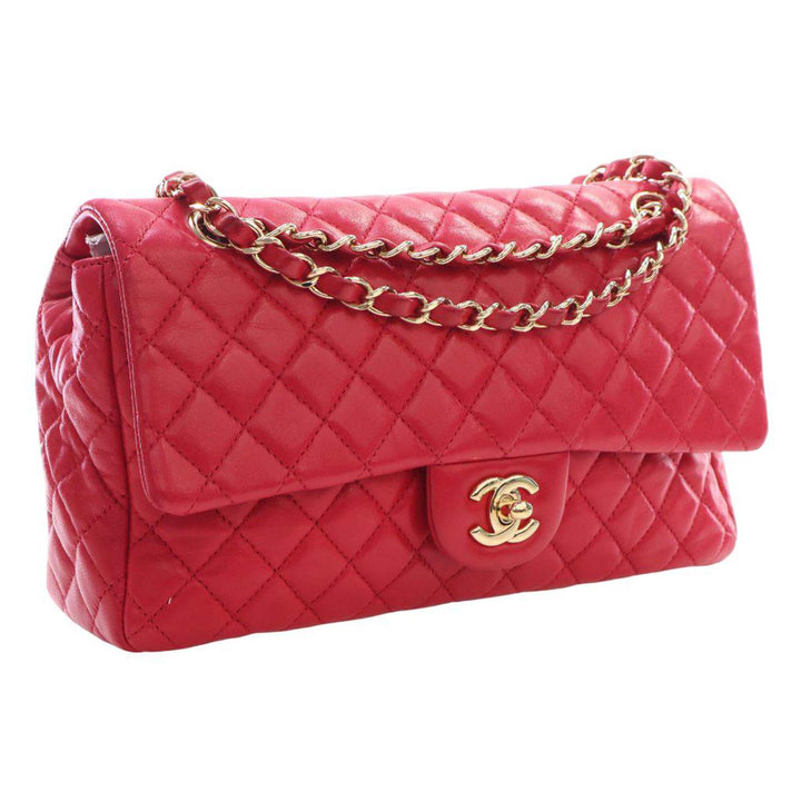 Chanel Medium Classic Cuir d’agneau Simple rabat