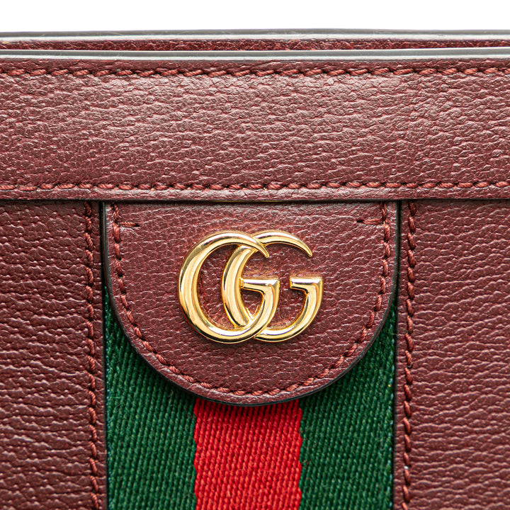 Small Calfskin Ophidia Chain Crossbody Red - Gaby Paris