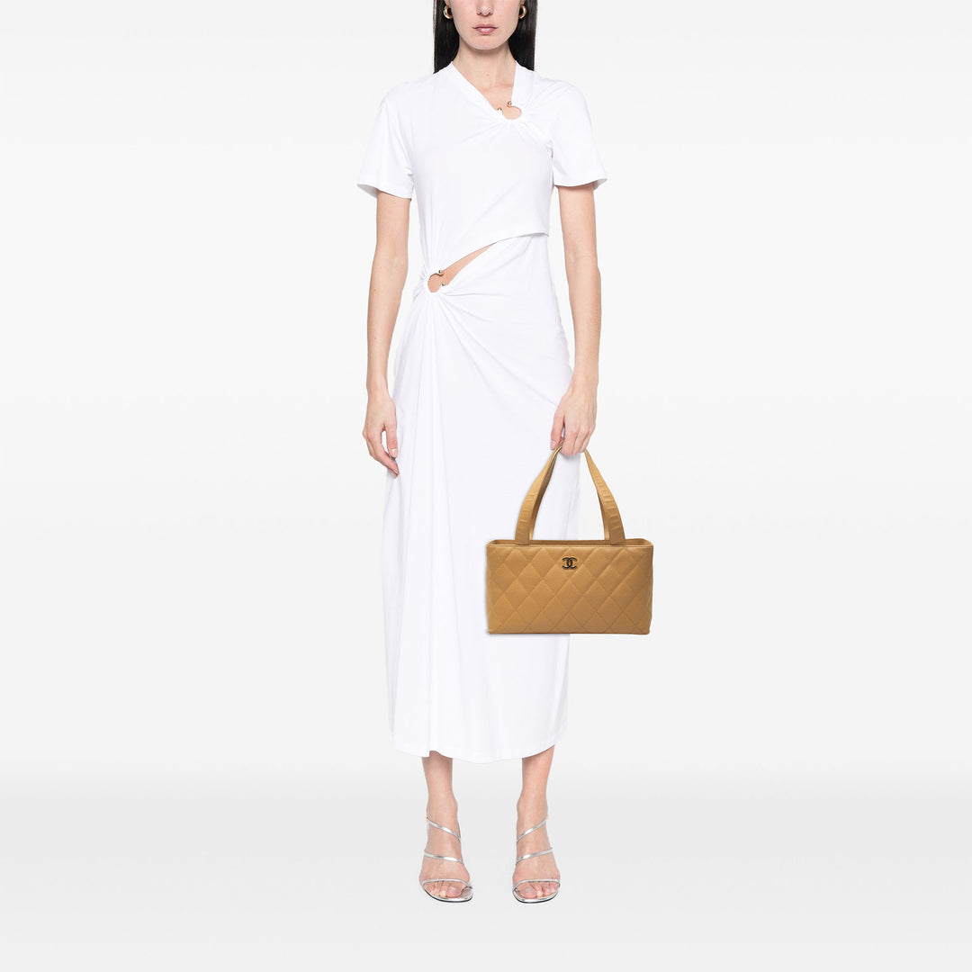 CC Matelassé Cabas Cuir caviar Beige