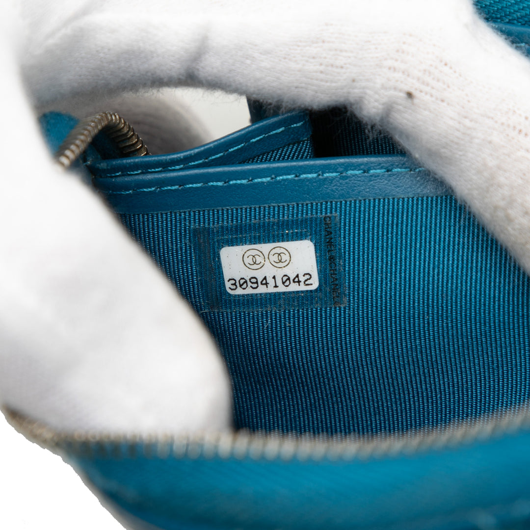 Chanel CC Matelassé Caviar Portefeuille long zippé