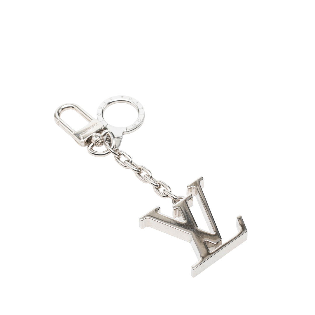 Louis Vuitton Porte-clés Stainless Steel LV Initials And Bijou de Argenté – vue principale – GABY PARIS