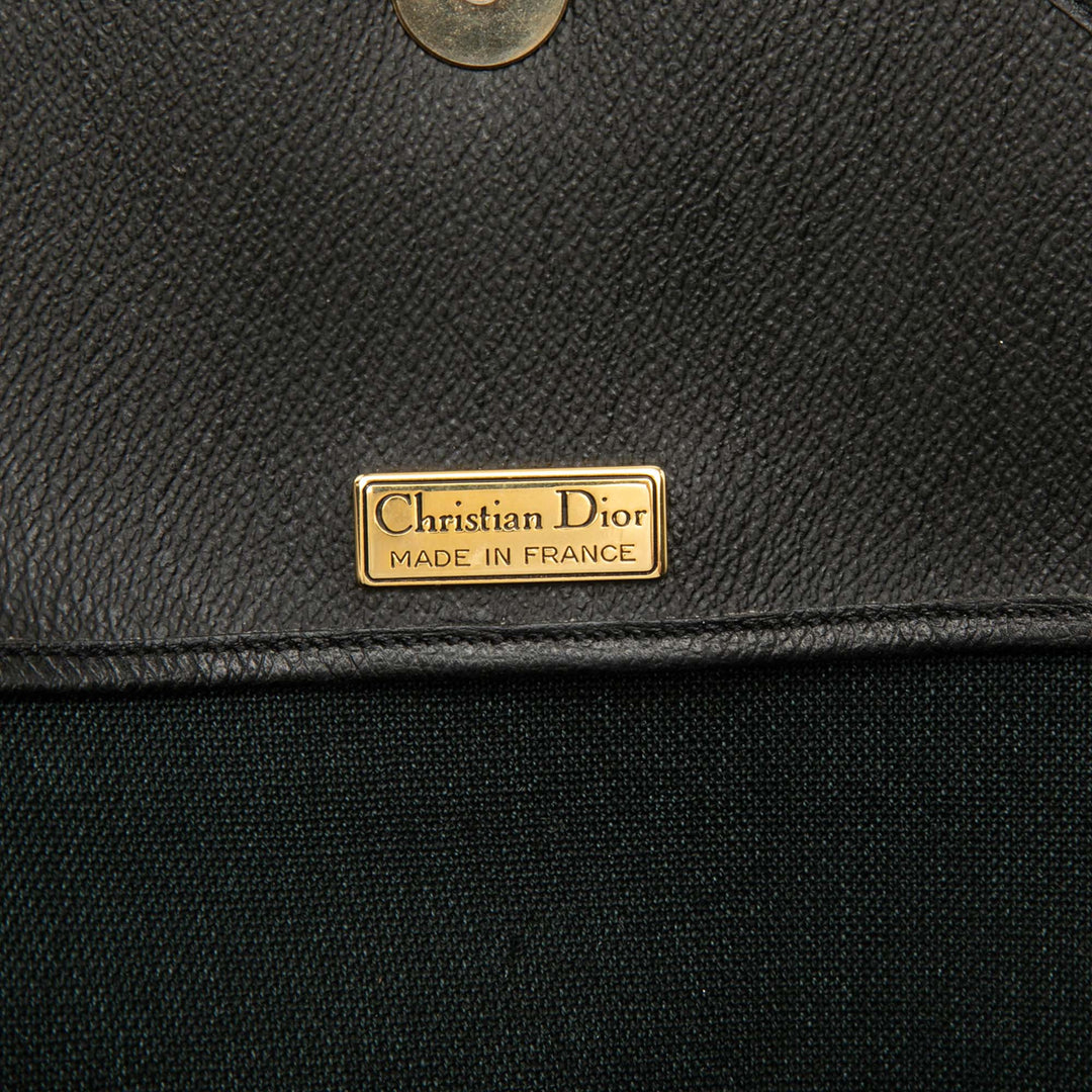 Dior Honeycomb Sac Toile enduite Noir