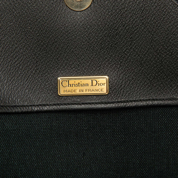 Dior Honeycomb Sac Toile enduite Noir