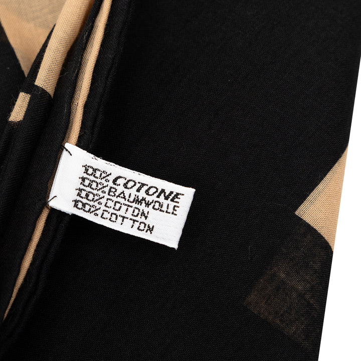 Chanel CC Cotton Geometric Print Shawl