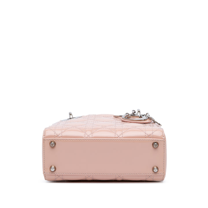 Mini Patent Cannage Lady Dior Pink - Gaby Paris