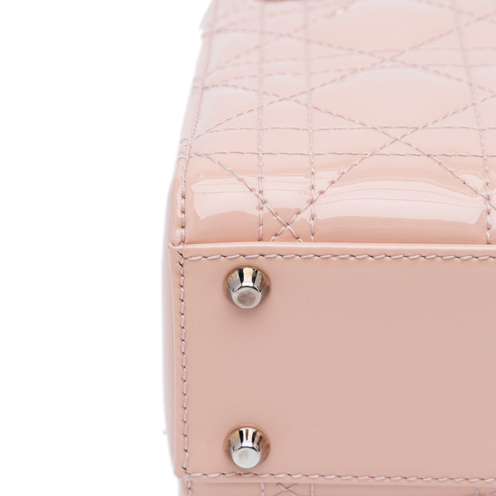 Mini Patent Cannage Lady Dior Pink - Gaby Paris