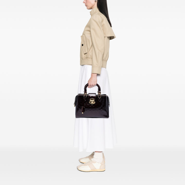 Melrose Avenue Cuir verni Monogram Violet