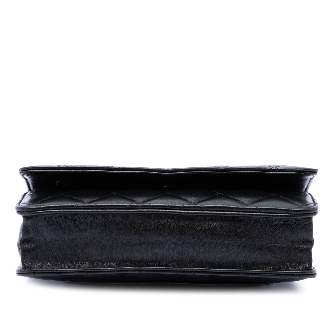 Chanel CC Matelassé Wallet on Chain Cuir d'agneau