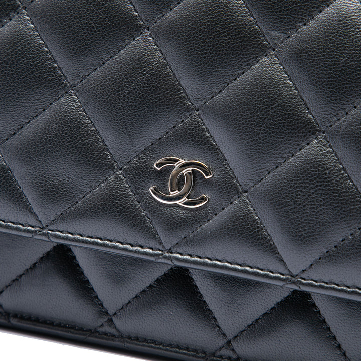 Chanel CC Matelassé Wallet on Chain Cuir d'agneau