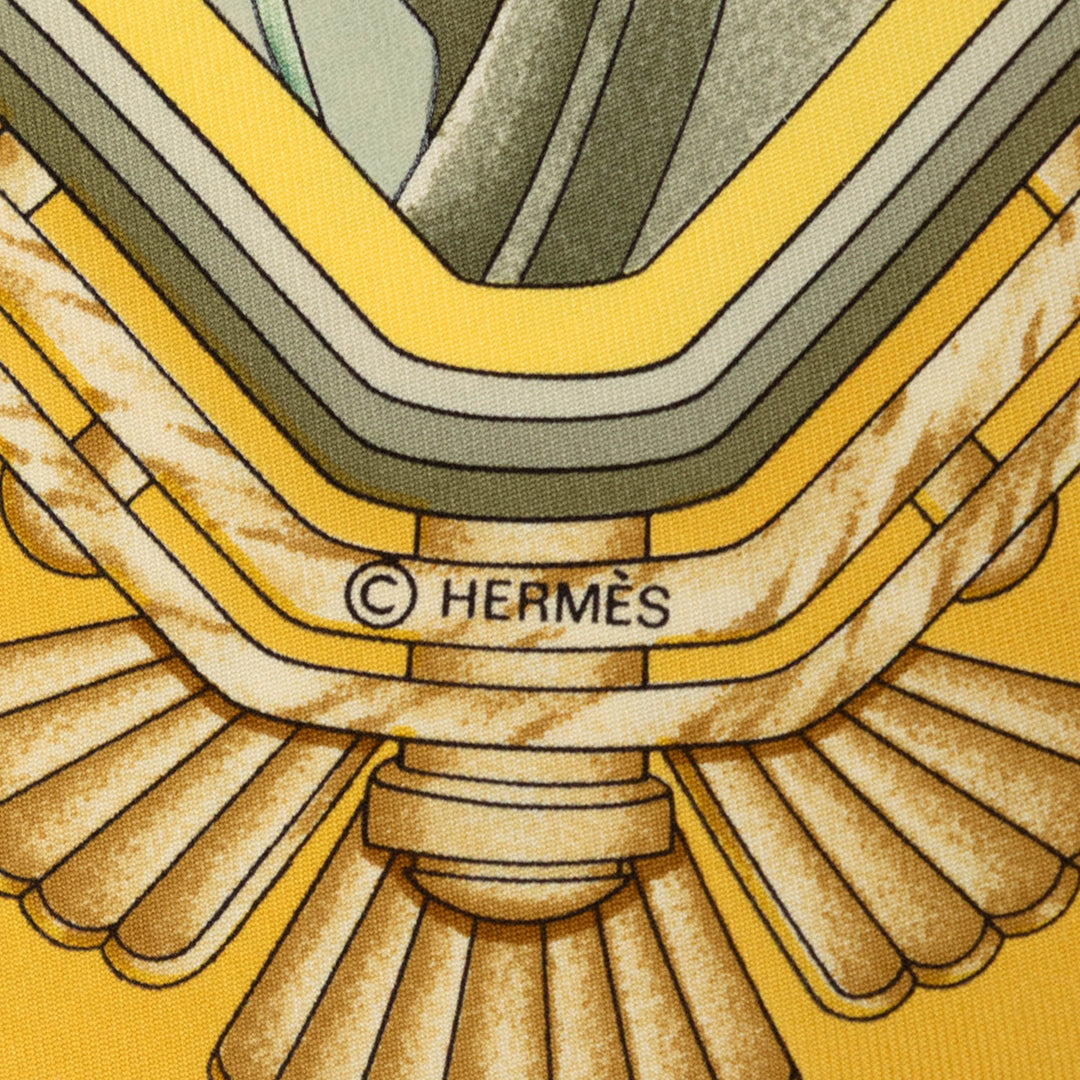 Automobile Foulard 90 Jaune