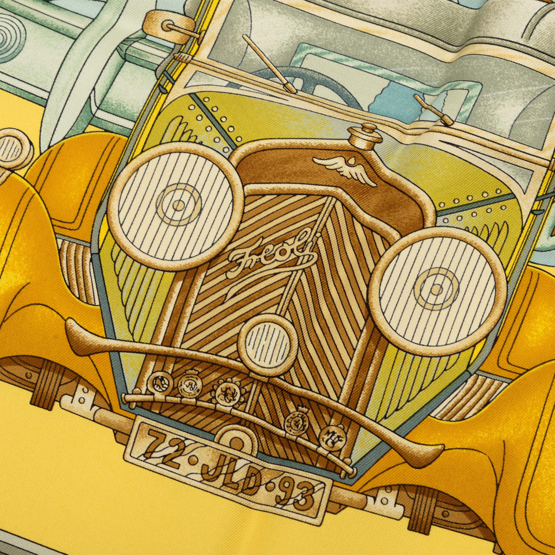 Automobile Foulard 90 Jaune