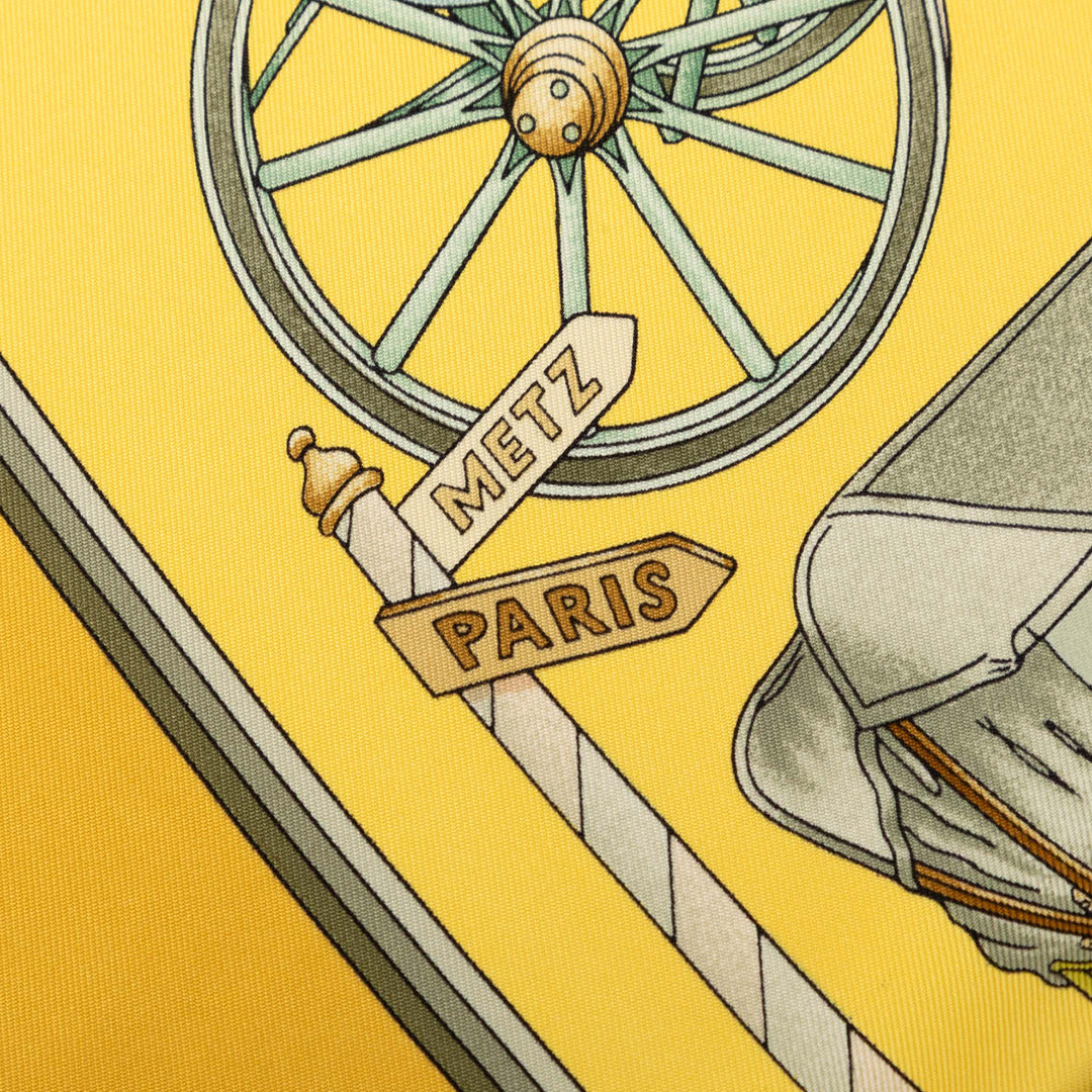 Automobile Foulard 90 Jaune