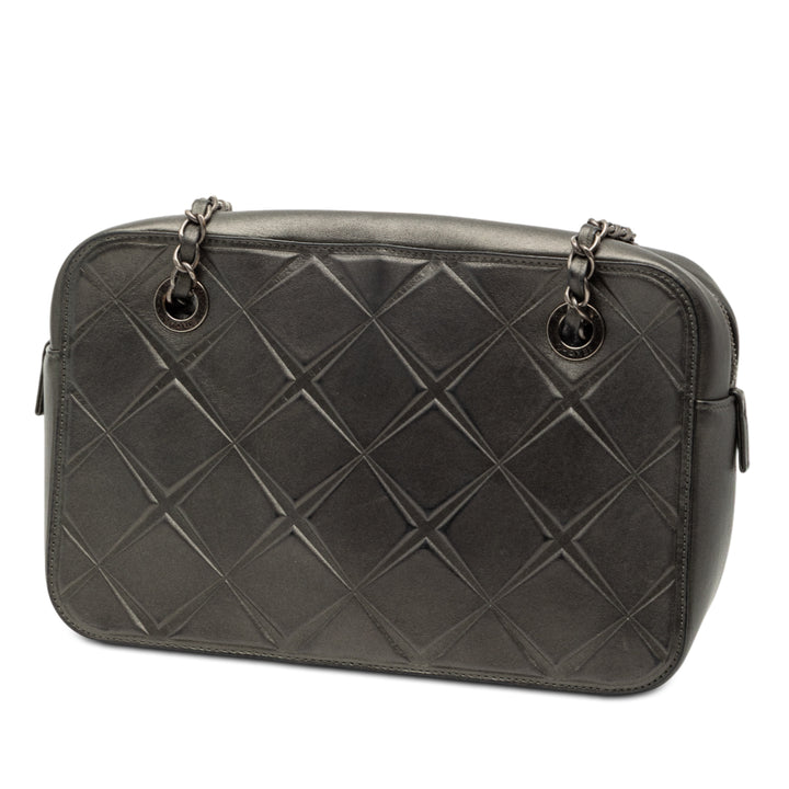 Chanel CC embossé Cuir de veau Propeller Sac caméra
