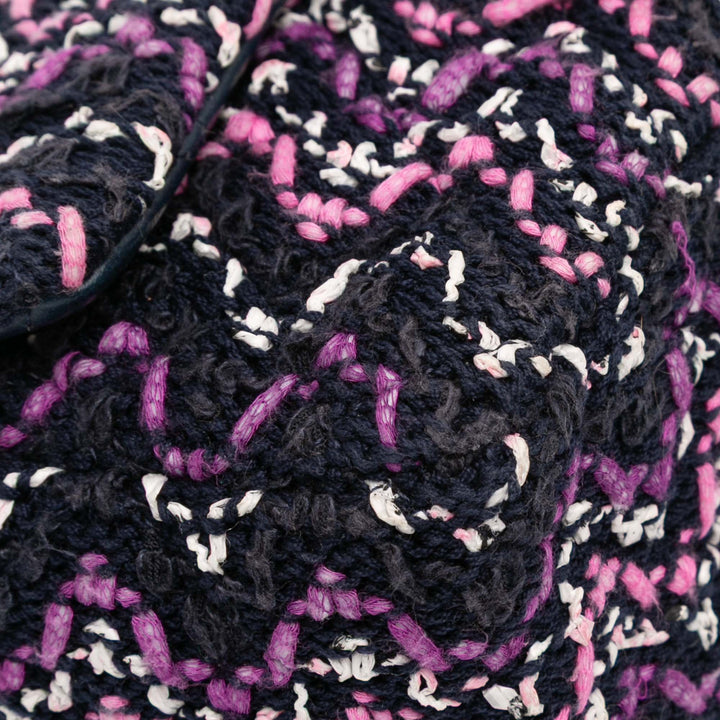 Chanel Mini Rectangular Classic Multicolor Cotton Stitched Simple rabat Noir