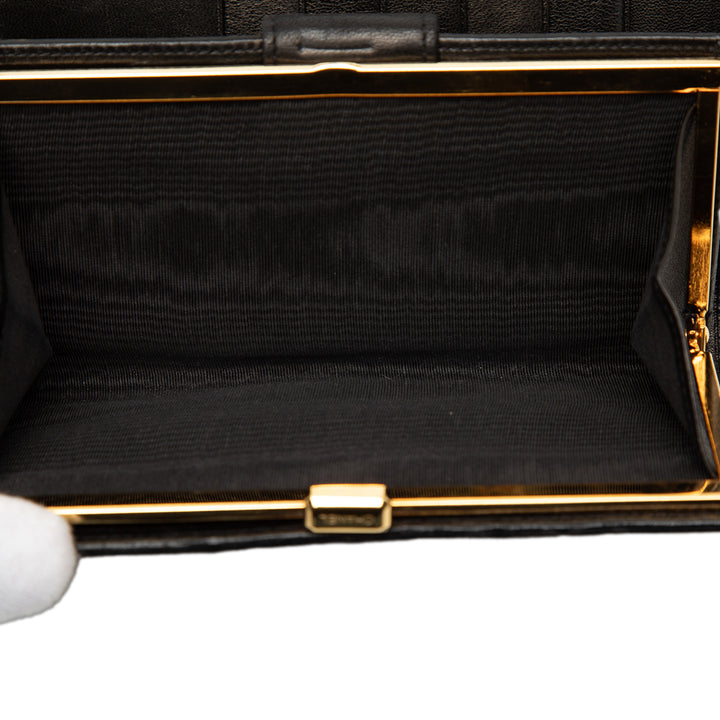 Chanel Matelassé Cuir d’agneau Long French Purse Portefeuille