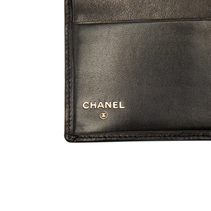 Chanel Matelassé Cuir d’agneau Long French Purse Portefeuille