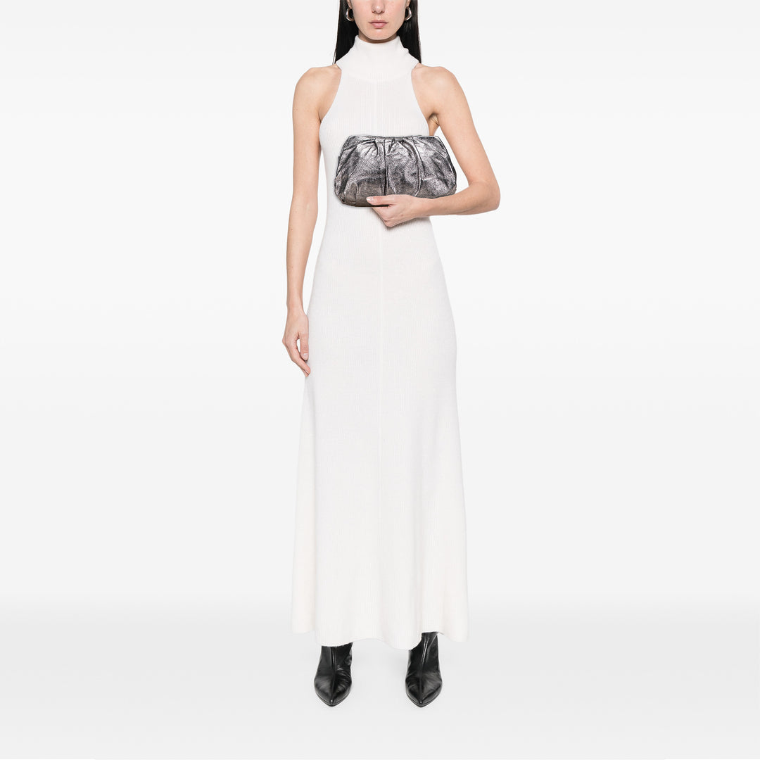 Metallic Nappa Clutch Silver - Gaby Paris
