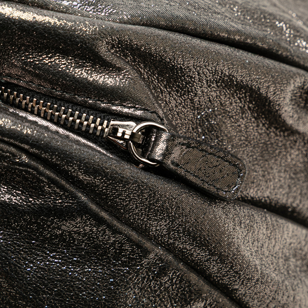 Metallic Nappa Clutch Silver - Gaby Paris