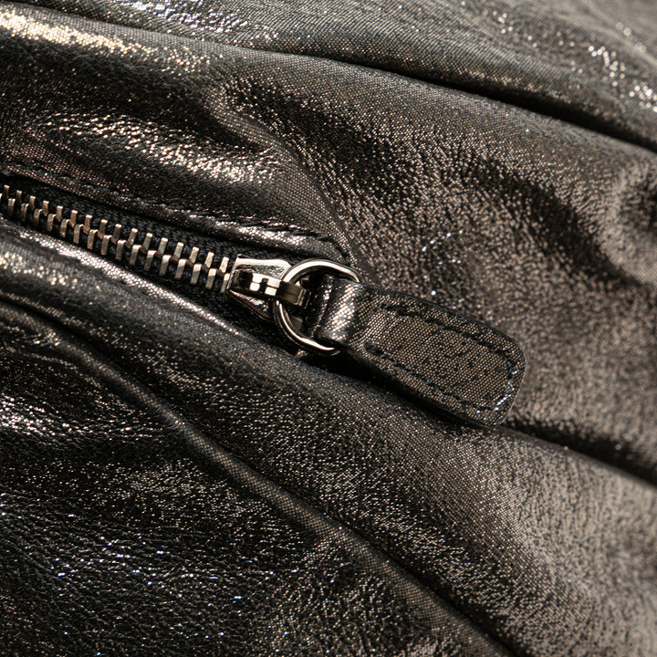 Metallic Nappa Clutch Silver - Gaby Paris