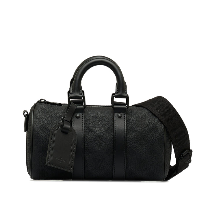 Monogram Taurillon Keepall Bandouliere 25 Black - Gaby Paris