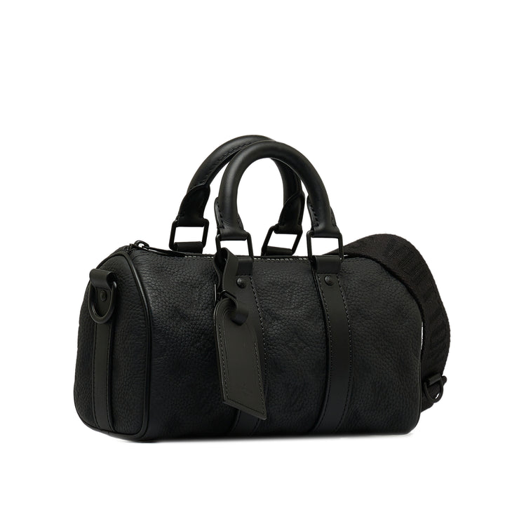 Monogram Taurillon Keepall Bandouliere 25 Black - Gaby Paris