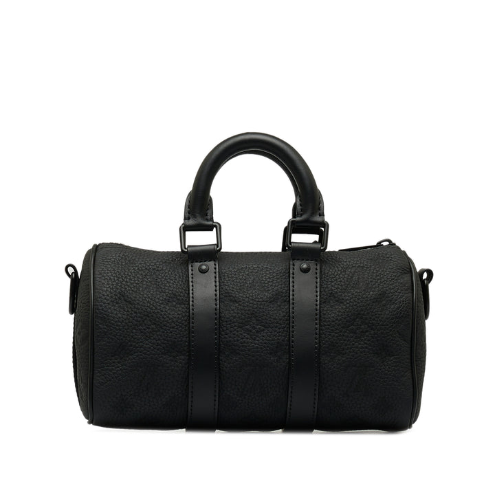 Monogram Taurillon Keepall Bandouliere 25 Black - Gaby Paris