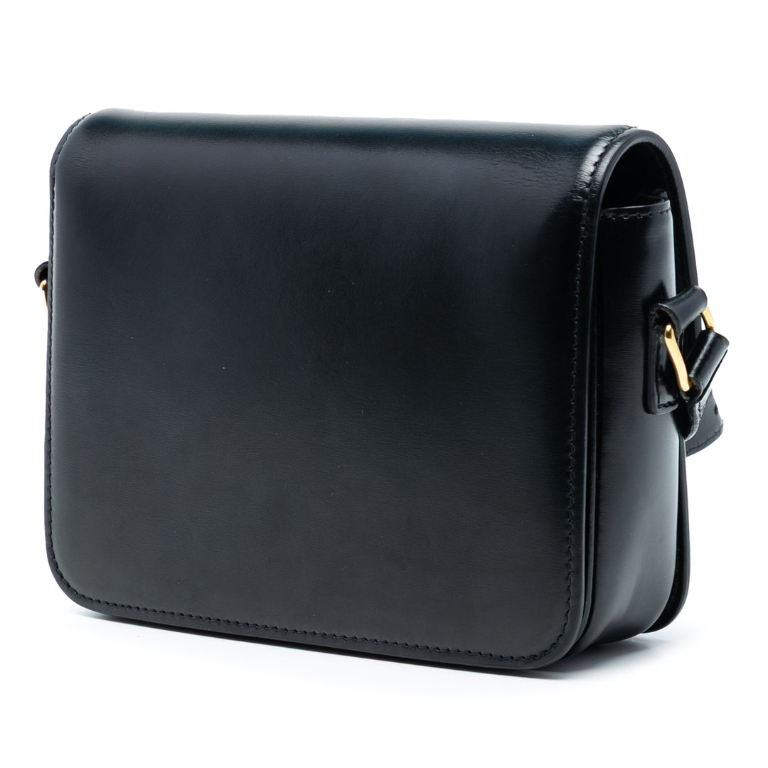 Celine Teen brillant Cuir de veau Triomphe Sac porté croisé