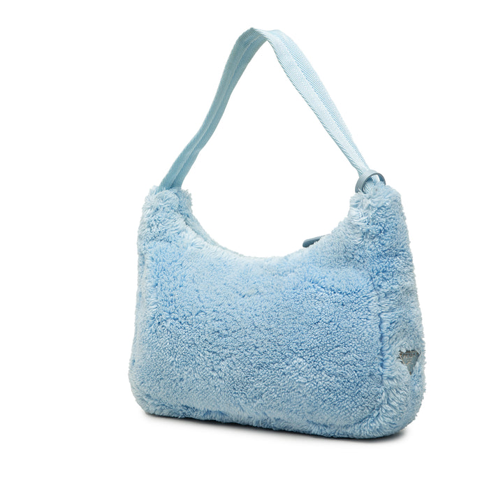 Prada Sac porté épaule Terry Re Edition 2000 Mini Bleu – vue 2 – GABY PARIS