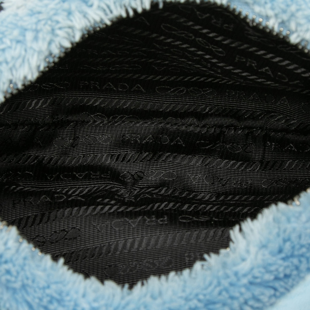 Prada Sac porté épaule Terry Re Edition 2000 Mini Bleu – vue 4 – GABY PARIS