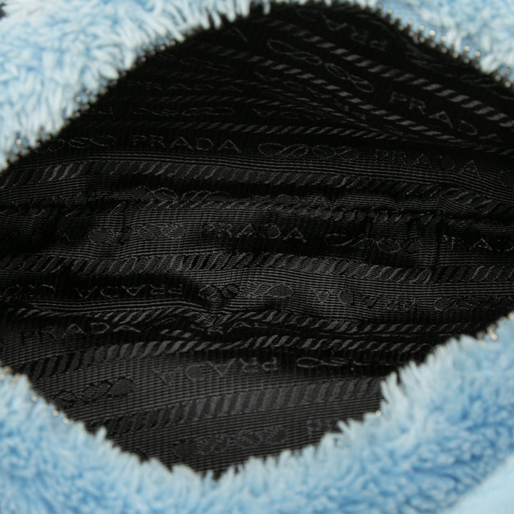 Prada Sac porté épaule Terry Re Edition 2000 Mini Bleu – vue 4 – GABY PARIS