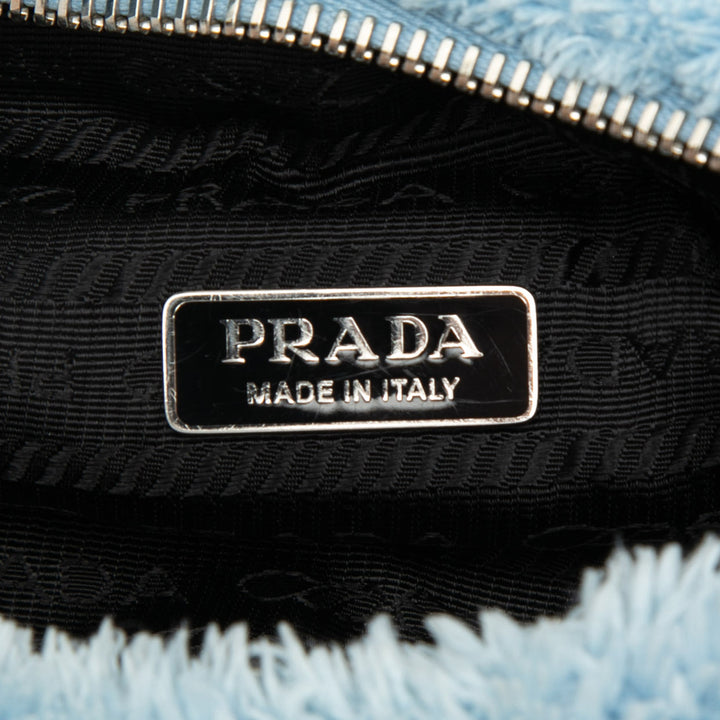 Prada Sac porté épaule Terry Re Edition 2000 Mini Bleu – vue 5 – GABY PARIS