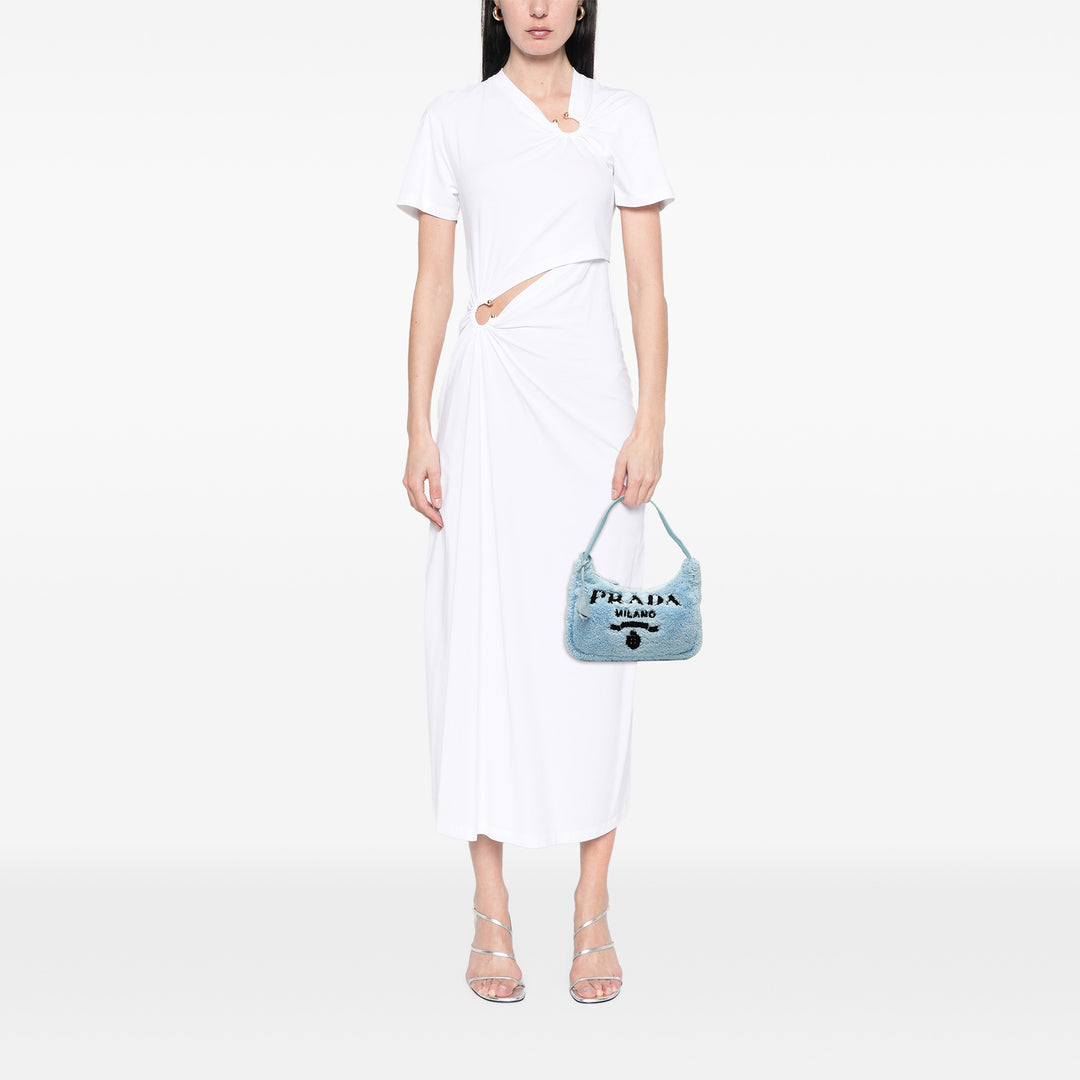 Prada Sac porté épaule Terry Re Edition 2000 Mini Bleu – vue 6 – GABY PARIS