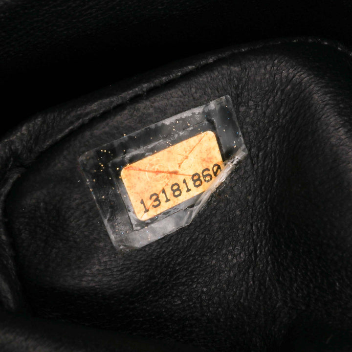 Medium Classic Caviar Double Flap Black - Gaby Paris