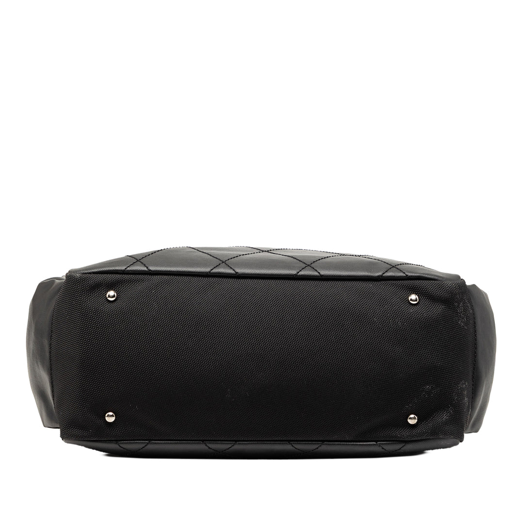 Chanel Large Matelassé Coated Toile Paris Biarritz Cabas