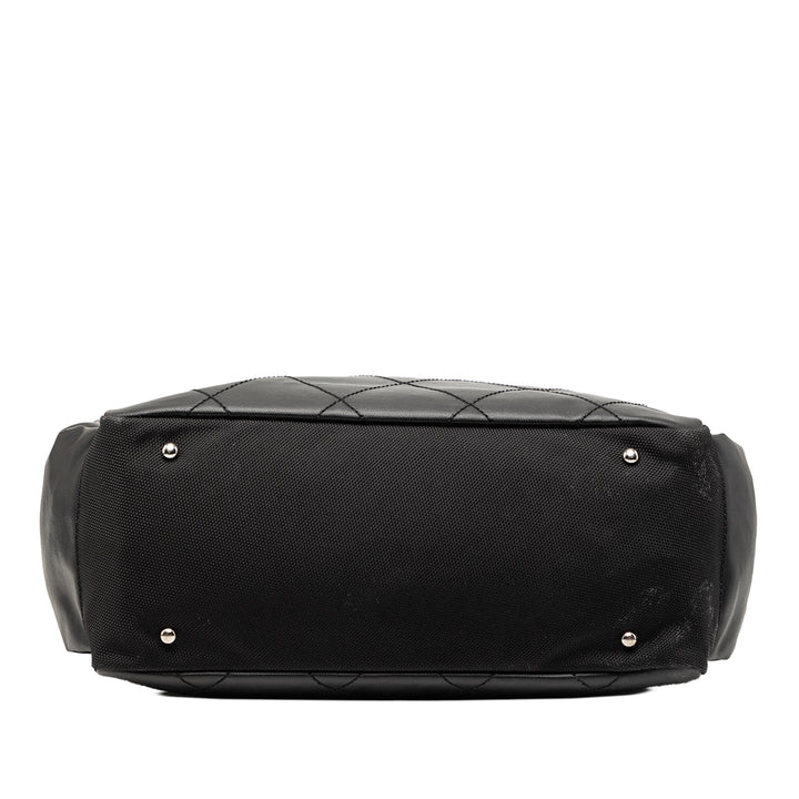 Chanel Large Matelassé Coated Toile Paris Biarritz Cabas