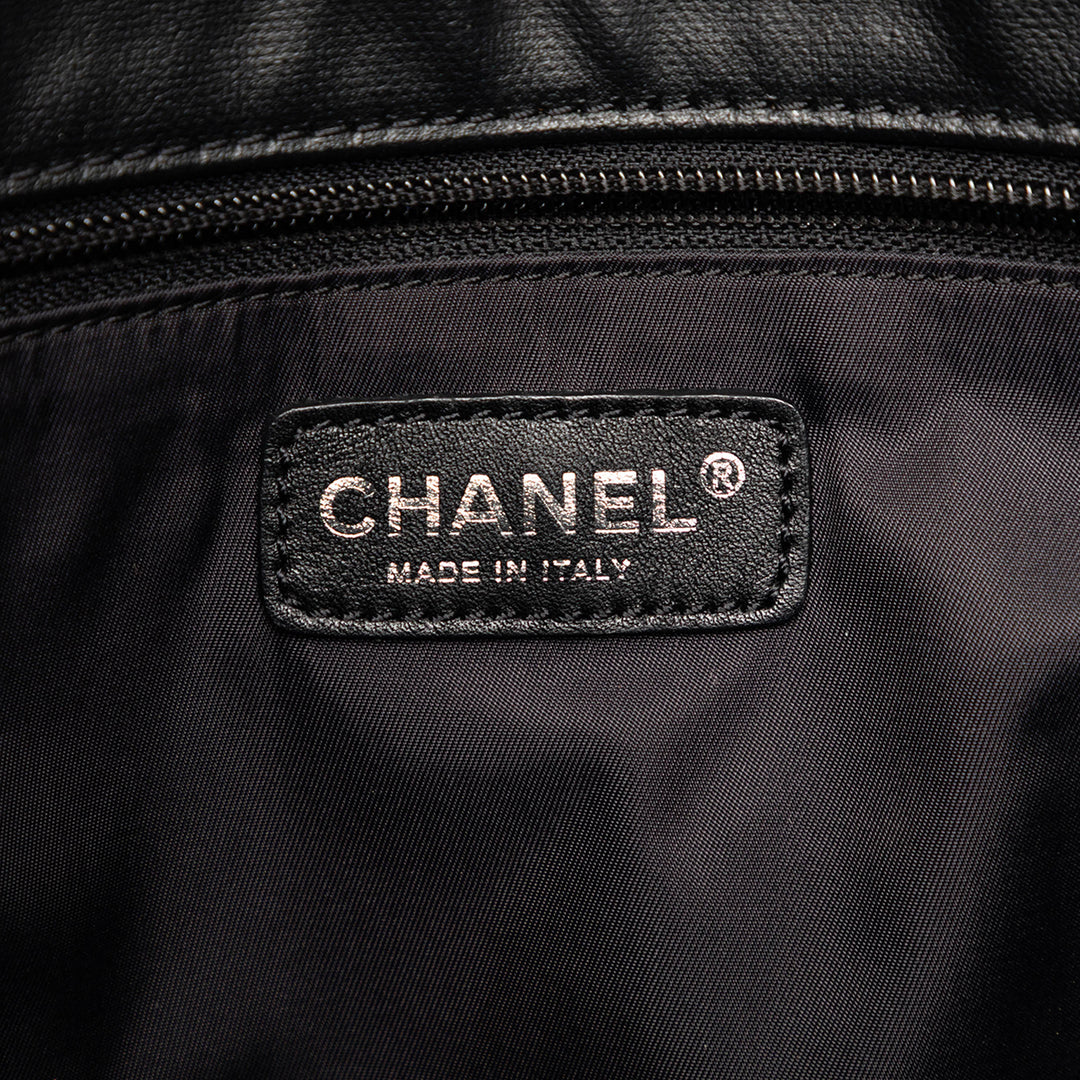 Chanel Large Matelassé Coated Toile Paris Biarritz Cabas