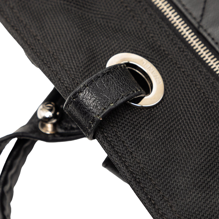 Chanel Large Matelassé Coated Toile Paris Biarritz Cabas