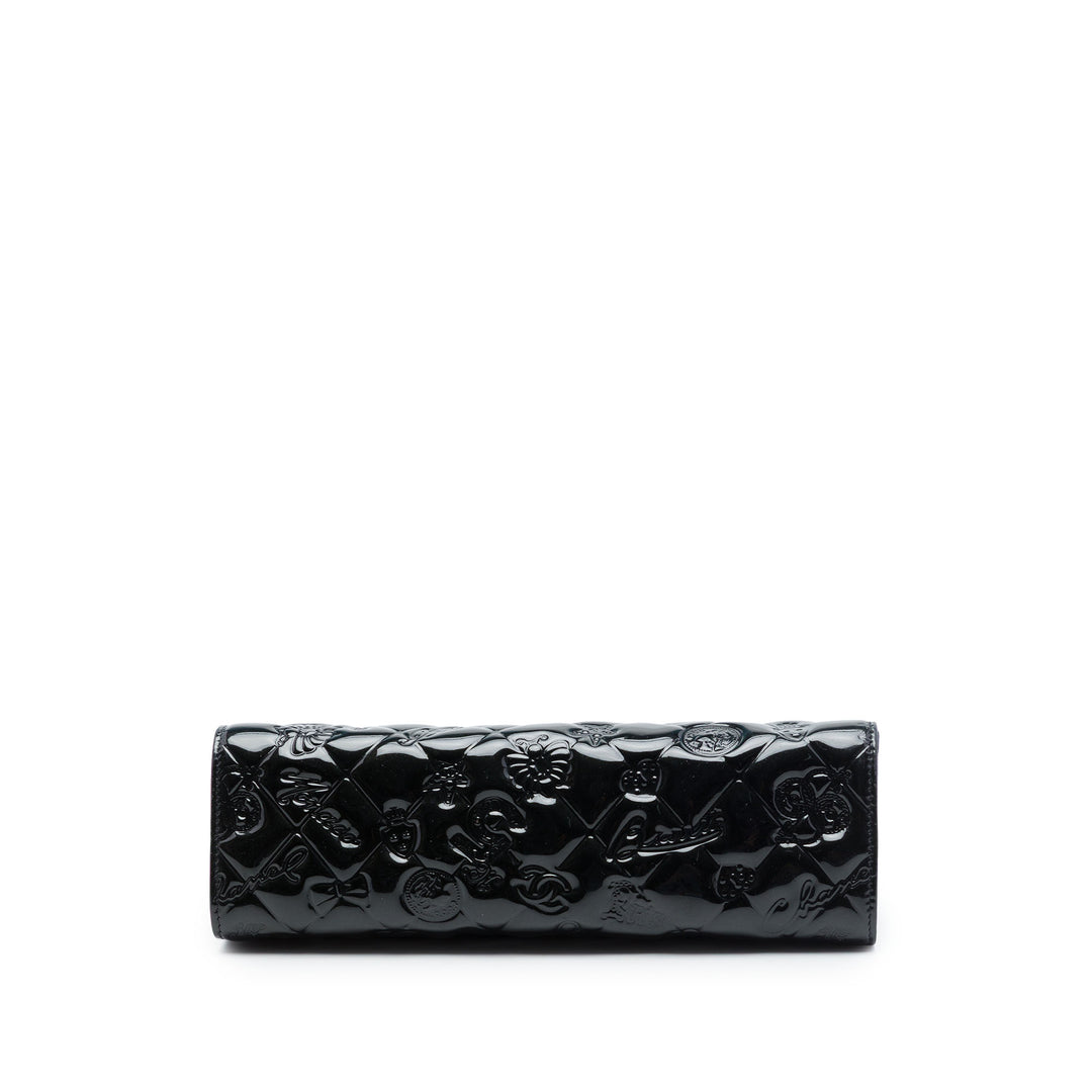 Chanel Matelassé Cuir verni embossé Lucky Symbols Pochette