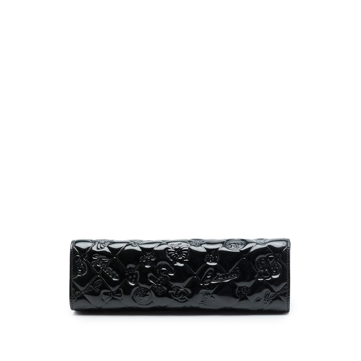 Chanel Matelassé Cuir verni embossé Lucky Symbols Pochette