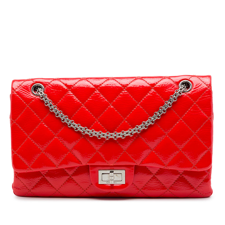 Matelassé froissé Reissue 2.55 Double rabat 227 Rouge