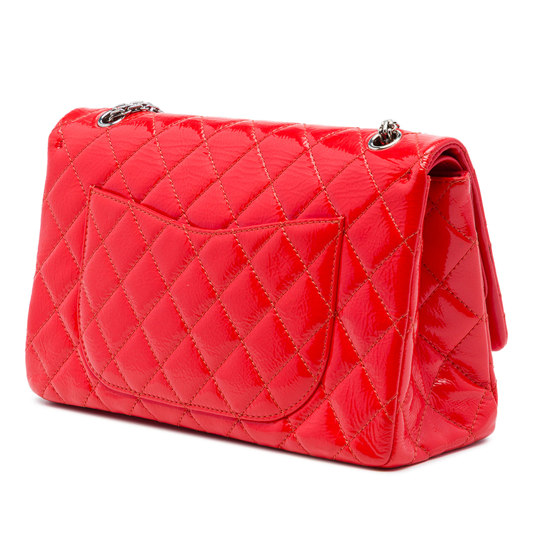 Matelassé froissé Reissue 2.55 Double rabat 227 Rouge