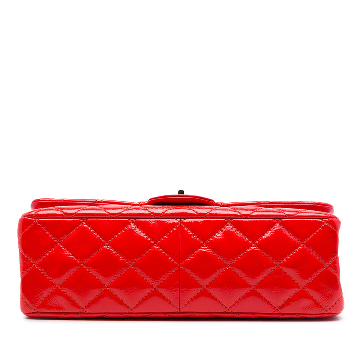 Matelassé froissé Reissue 2.55 Double rabat 227 Rouge