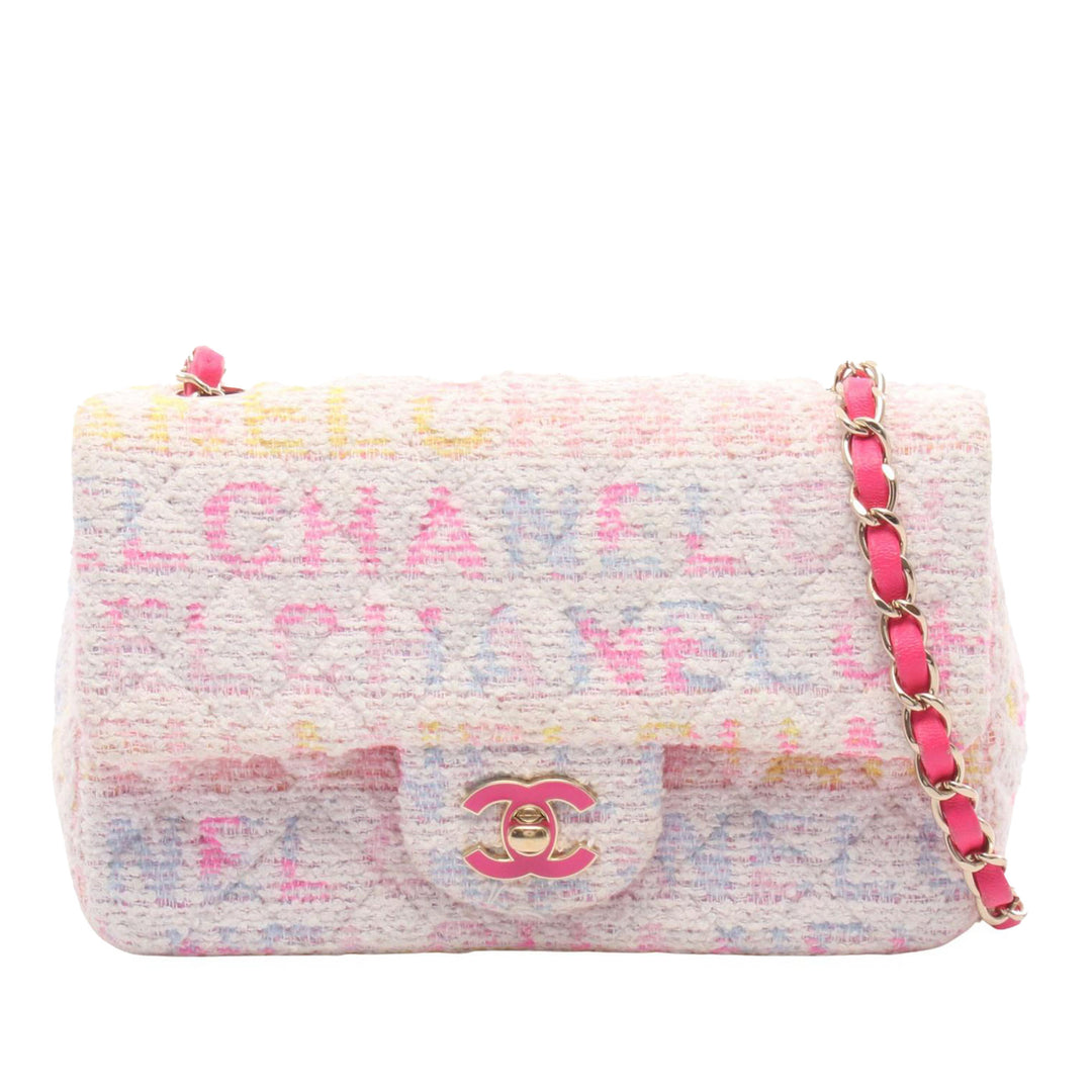 Chanel Mini Rectangular Tweed Simple rabat