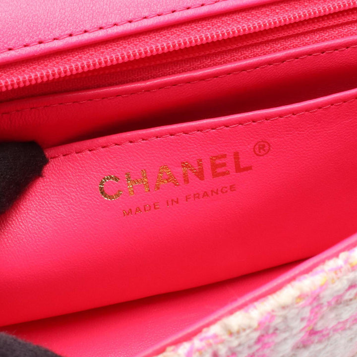 Chanel Mini Rectangular Tweed Simple rabat