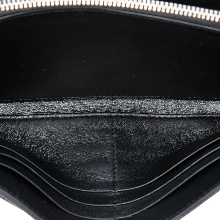 Dior grainé Diorama Croisiere Wallet on Chain Cuir de veau grainé Noir – vue 4 – GABY PARIS